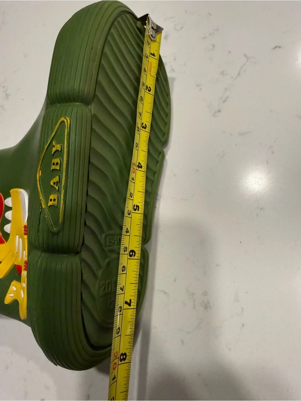 Rain Boots Dinosaur Kids Green 3D Cartoon – US Little Kid Size 1 13.5